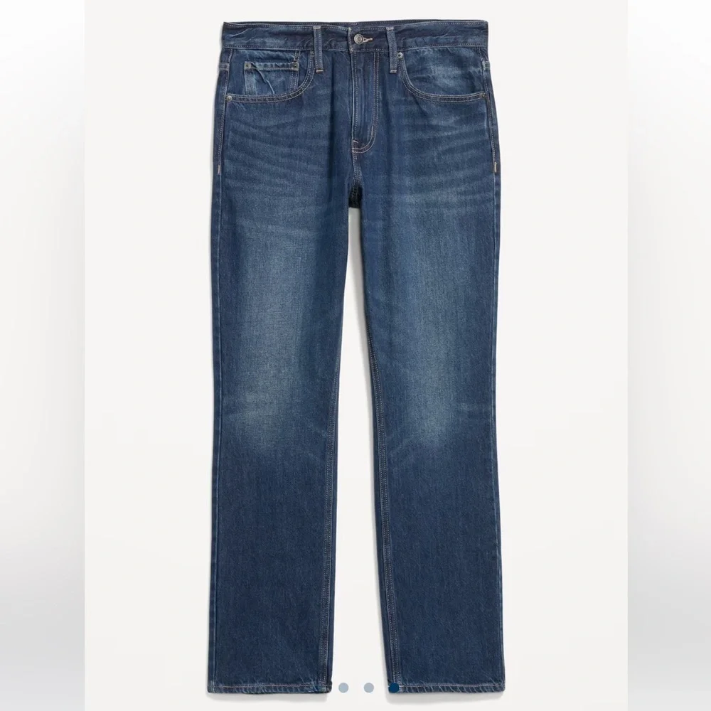 NWT Old Navy Blue Straight Jeans Classic Style Size 30/30